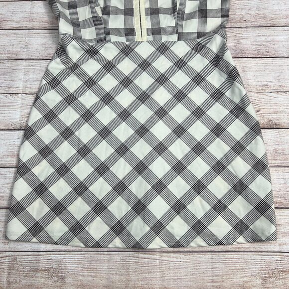 Urban Outfitters Keya Plaid Hook & Eye Mini Dress Size Large- Retro-Y2k - Picture 2 of 13